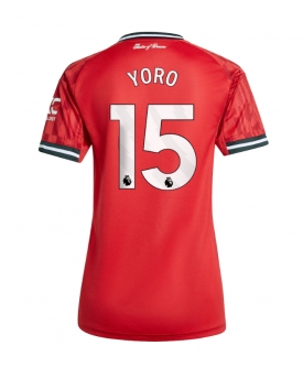 Billige Fotballdrakt Manchester United Leny Yoro #15 Replika Hjemmedrakt Dame 2025-26 Kortermet Billige Fotballdrakt Manchester United Leny Yoro #15 Replika Hjemmedrakt Dame 2025-26 Kortermet